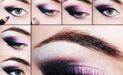 Purple-Smoky-Eyes-Makeup-Tutorial-Step-by-Step-with-Pictures Purple-Smoky-Eyes-Makeup-Tutorial-Step-by-Step-with-Pictures